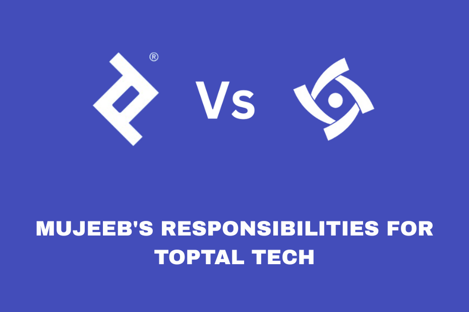 MUJEEB’S RESPONSIBILITIES FOR TOPTAL TECH